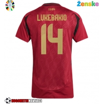 Ženske Nogometnih dresov Belgija Dodi Lukebakio #14 Domači EP 2024 Kratki rokavi